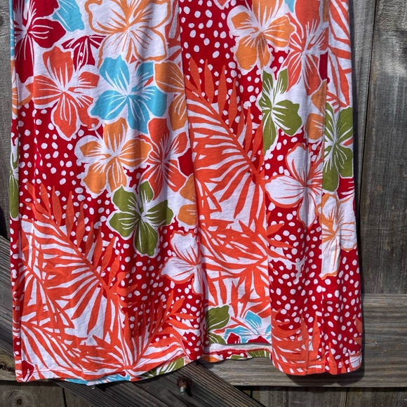 Tommy Bahama Red and Blue Floral Dress - Picture 6 of 9